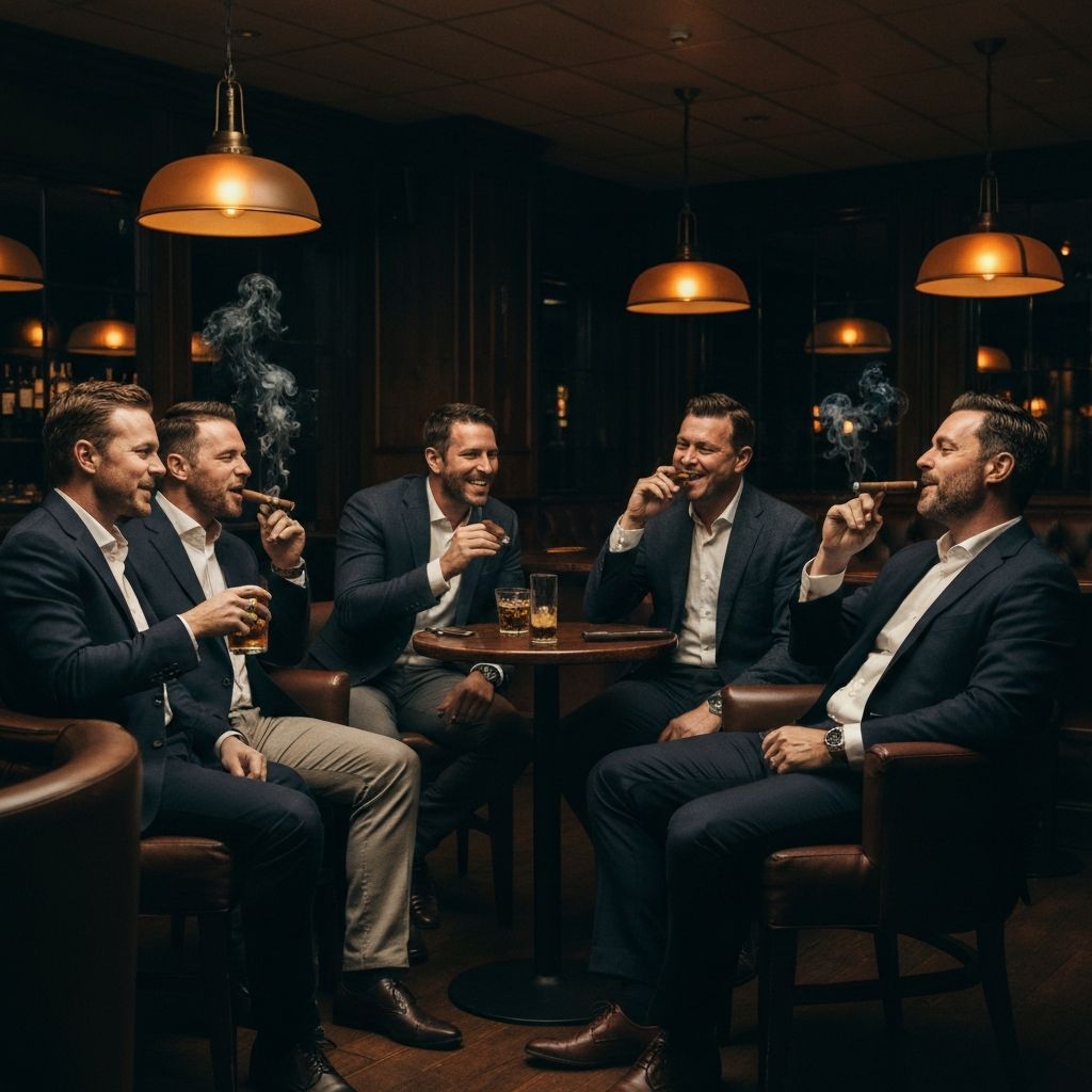 Blacksite Brotherhood - group of men at an upscale gathering